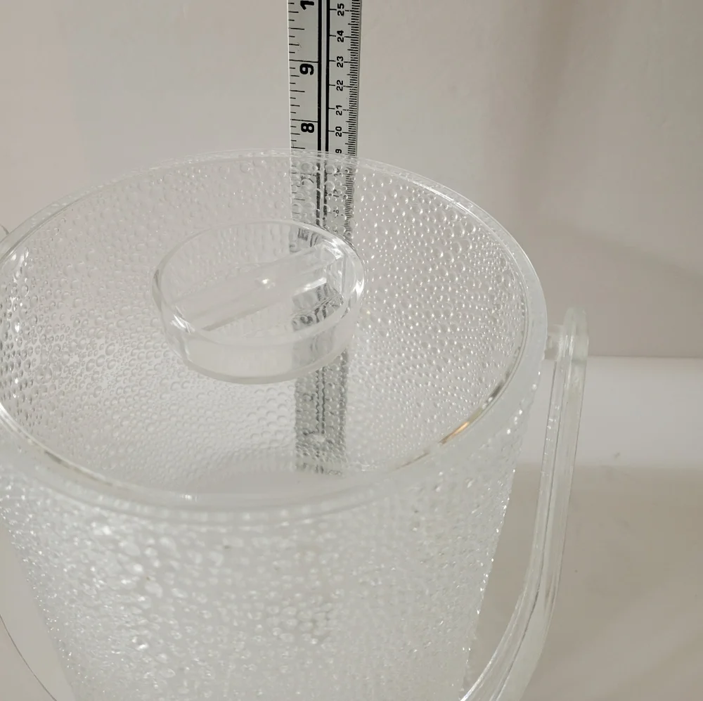 Vintage Acrylic Bubble Ice Bucket